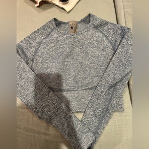 ACTA cropped long sleeve workout top